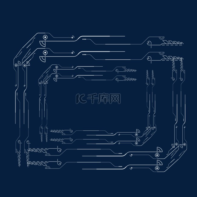 商务科技电路图元素