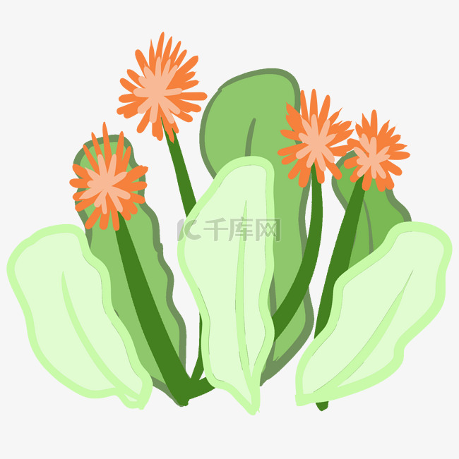 绿色植物盆栽元素