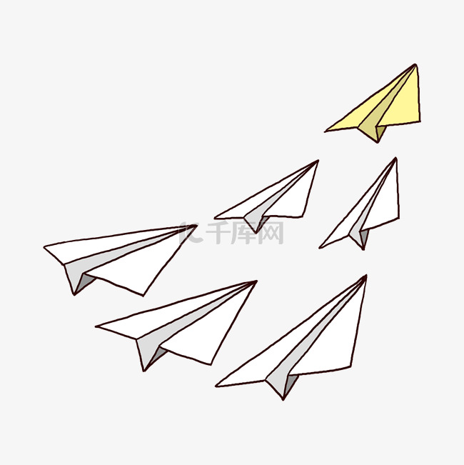 一堆纸飞机PNG免抠素材