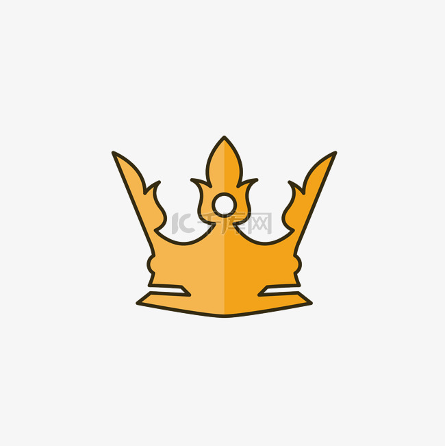 皇冠王冠图案元素