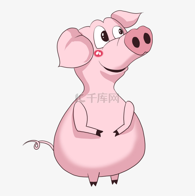 卡通小猪猪卡通动物可爱动物