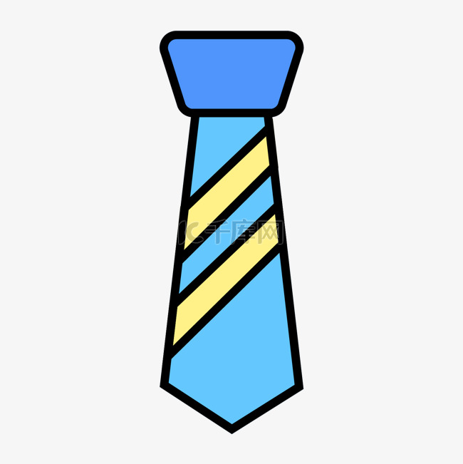 商务系列手绘卡通领带
