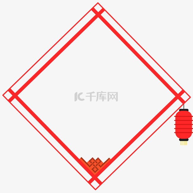 红色喜庆2019年春节边框