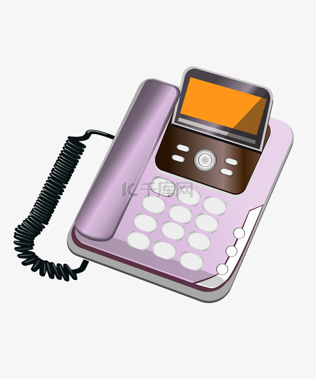紫色的电话