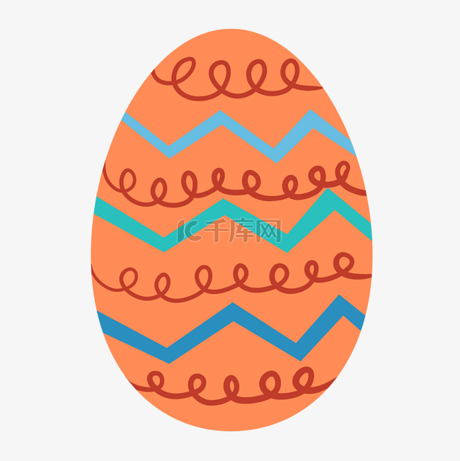 手绘矢量创意复活节彩蛋