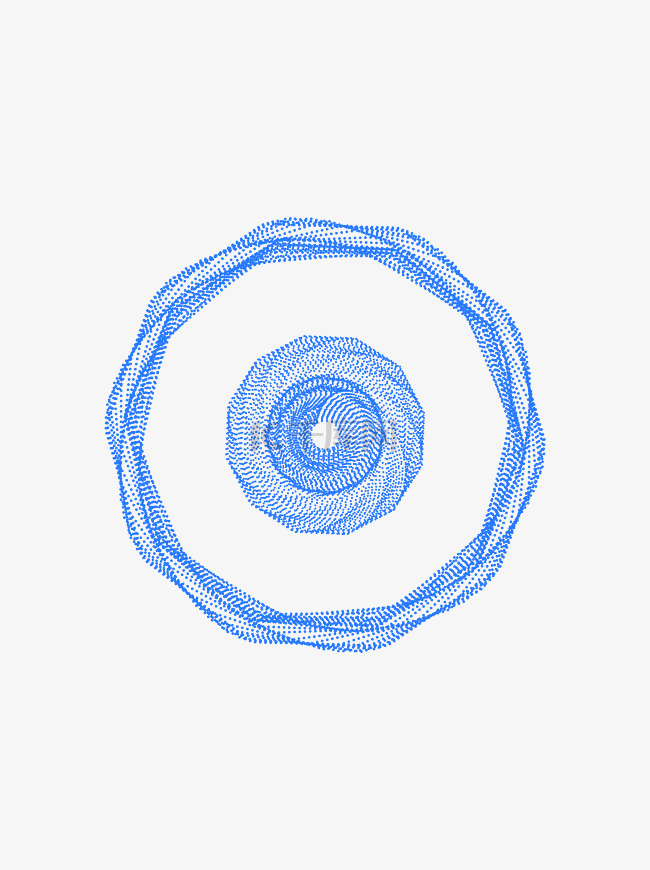 蓝色科技多边形粒子