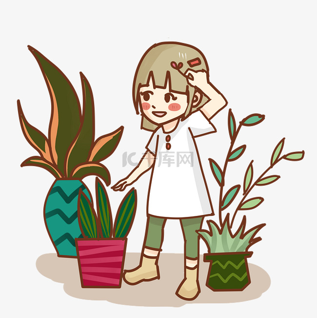 植树节女孩