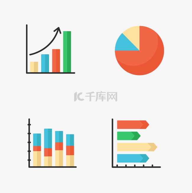 简约数据信息展示素材