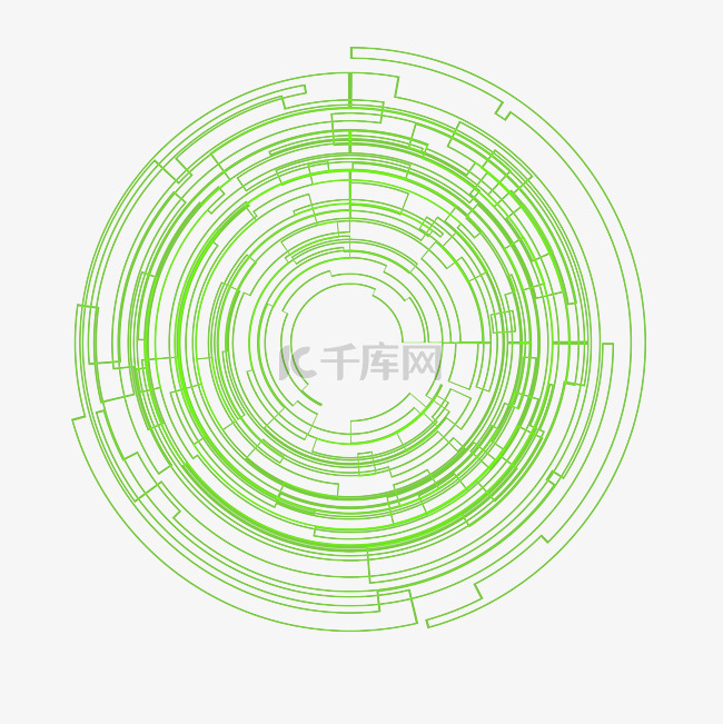 不规则多线条组合形圆形状科技感