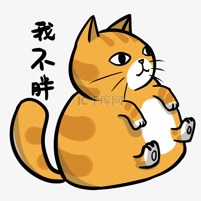 小猫我不胖表情包