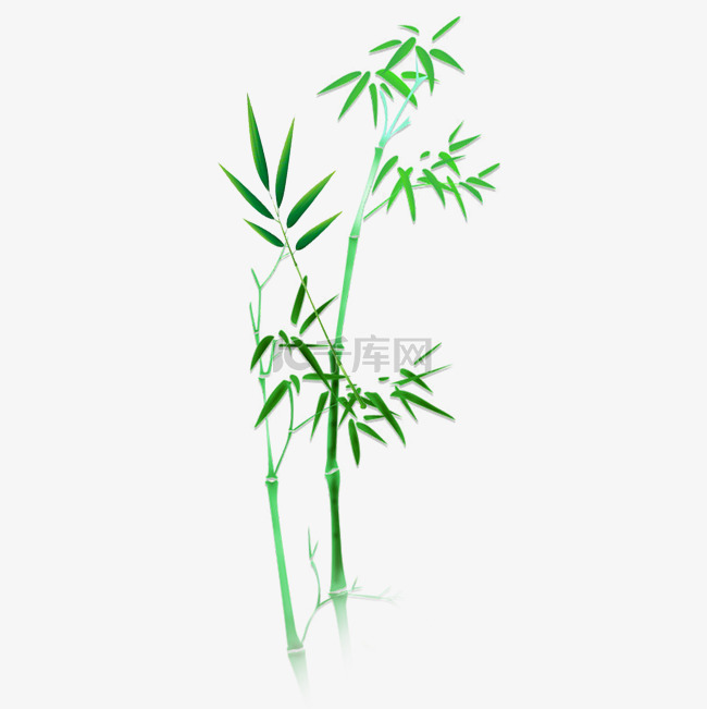 绿色竹子装饰