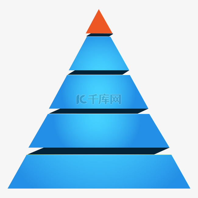 矢量商务金字塔