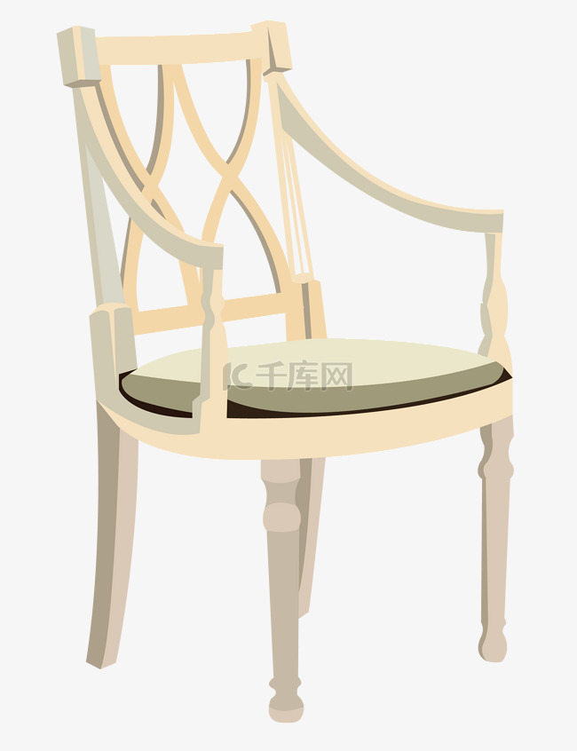 白字椅子装饰