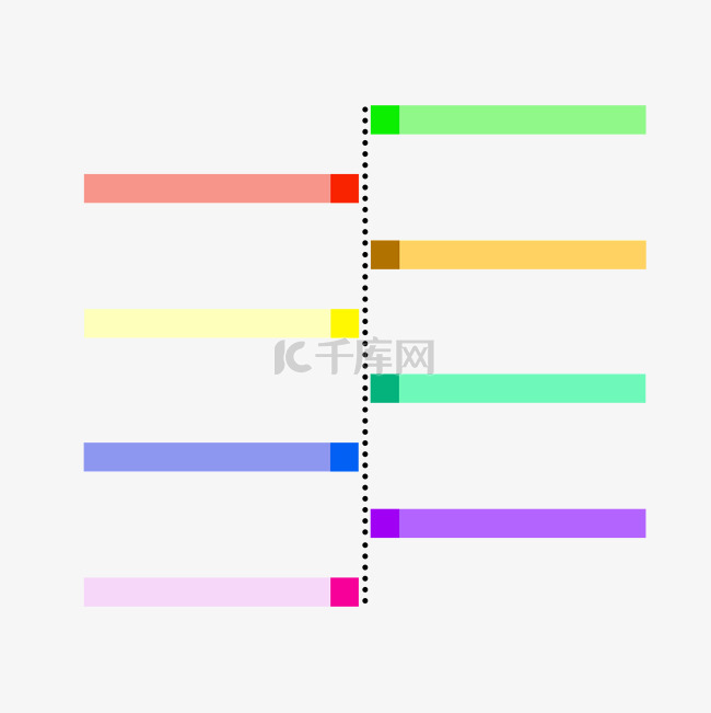 创意小清新PPT标签