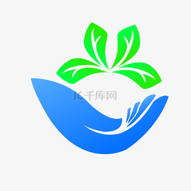 蓝色环保LOGO