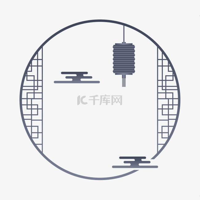 中国风高级灰边框