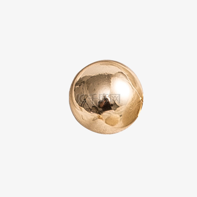 金色圆球装饰元素