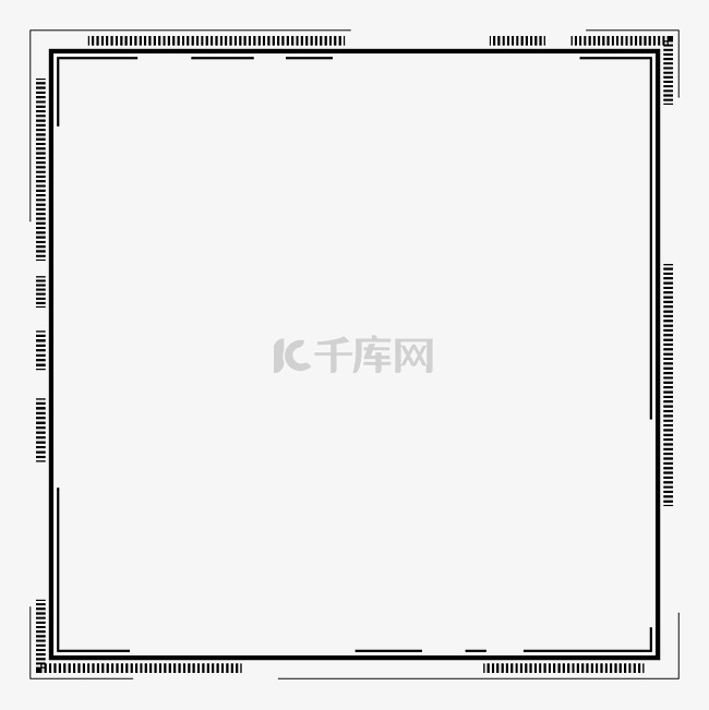 黑色极简商务科技线框