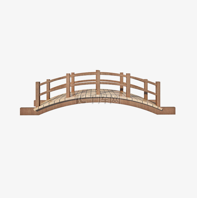 立体木质小桥