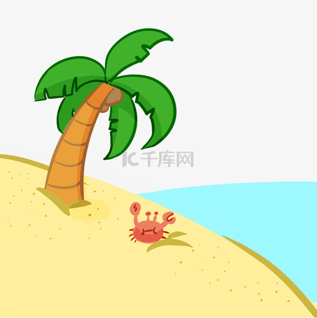 椰子树螃蟹