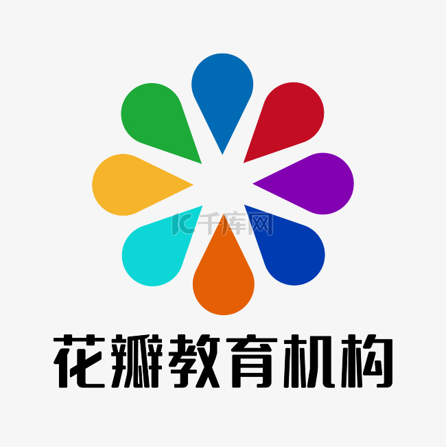 彩色花瓣LOGO