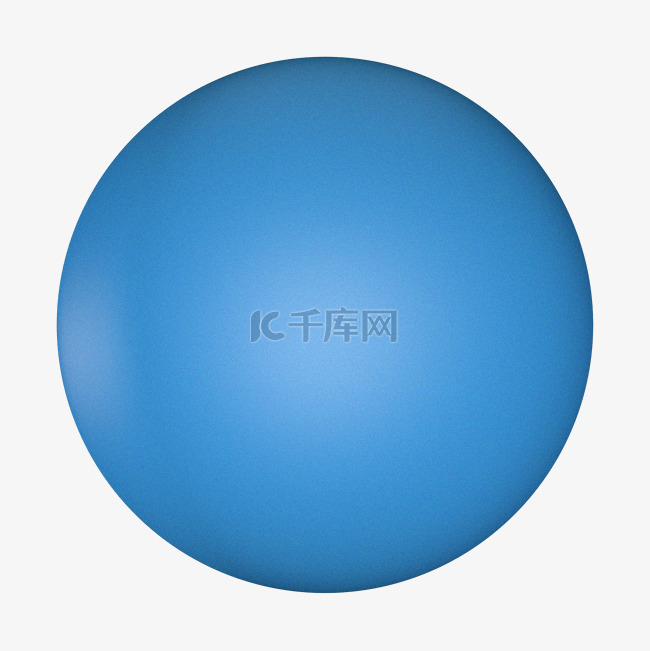 蓝色的球体图标
