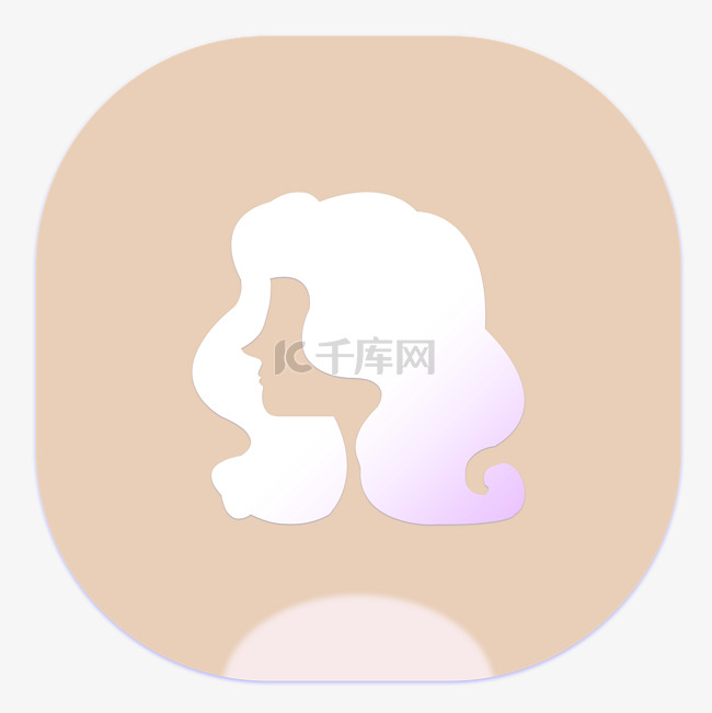 卡通美女头像设计