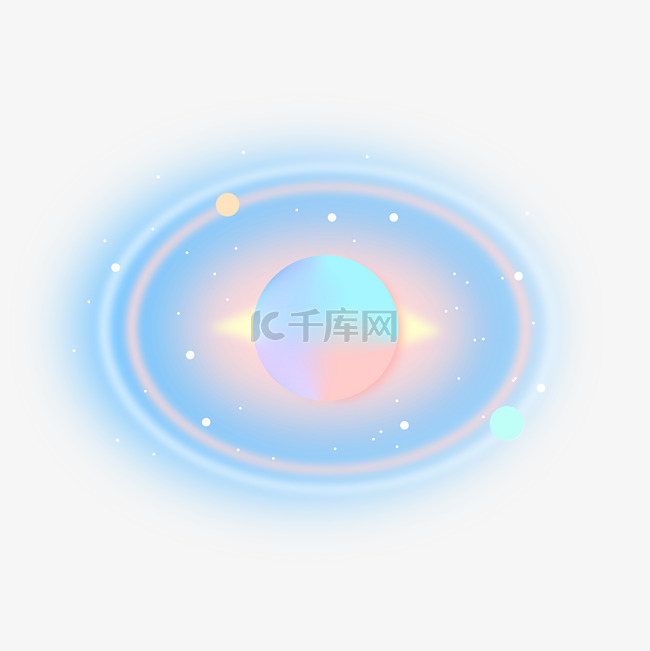 宇宙粉色银河系星球免扣PNG