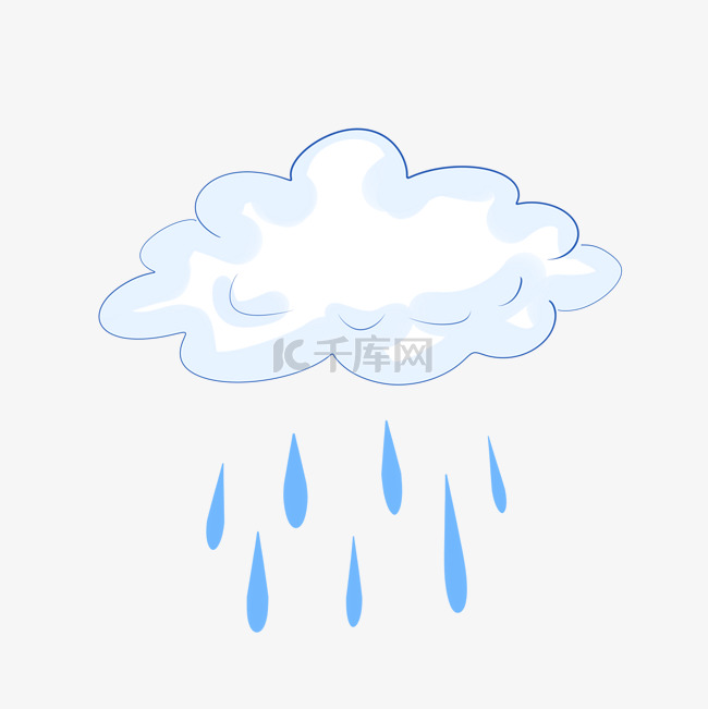 下雨雨点雨滴