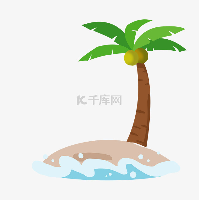 海岛椰子树