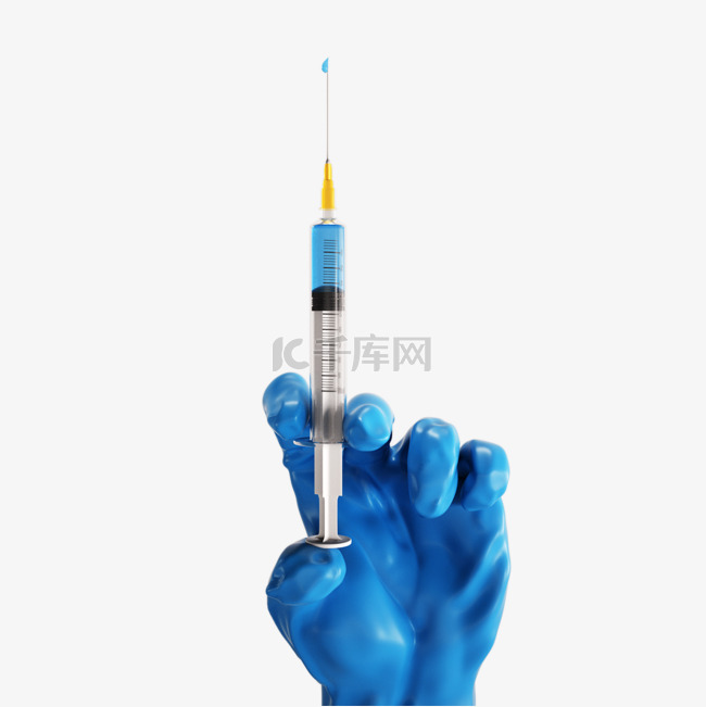 手拿covid-19疫苗针管