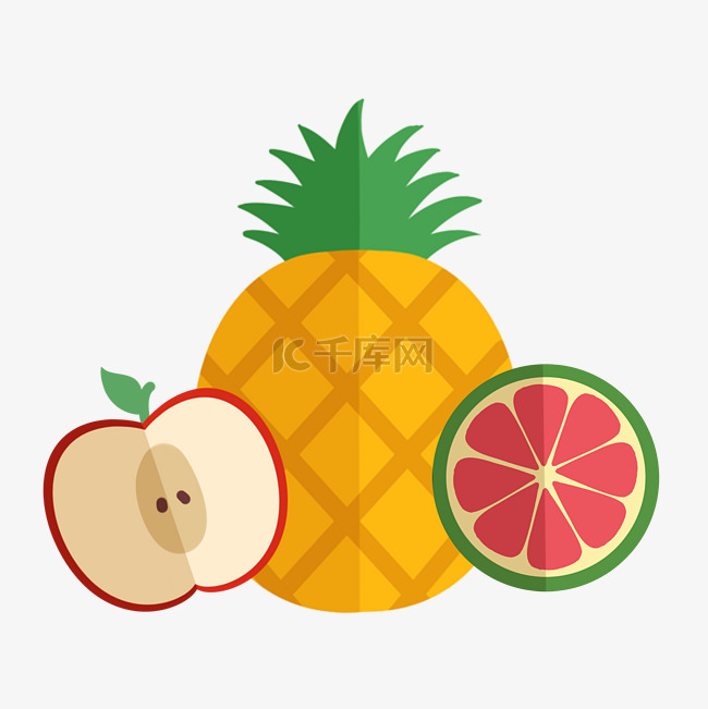 菠萝橙子柠檬插图