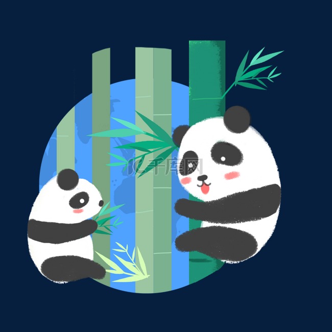 世界地球日熊猫