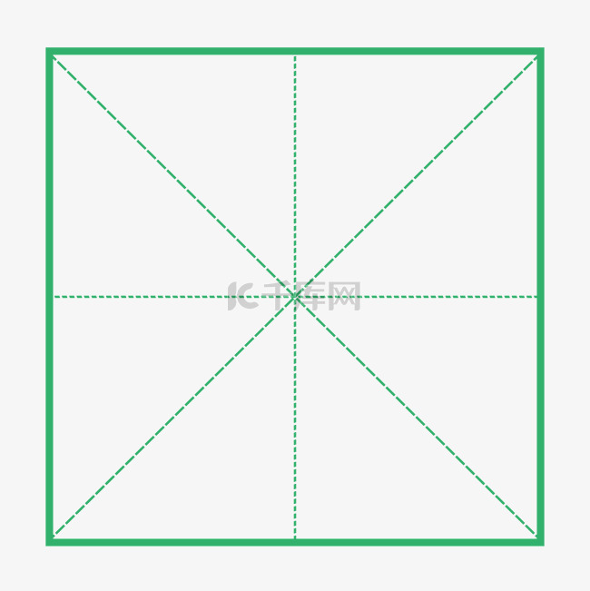 绿色田字格