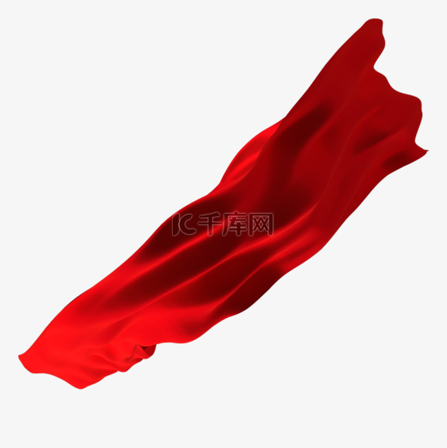 红色丝绸边框素材