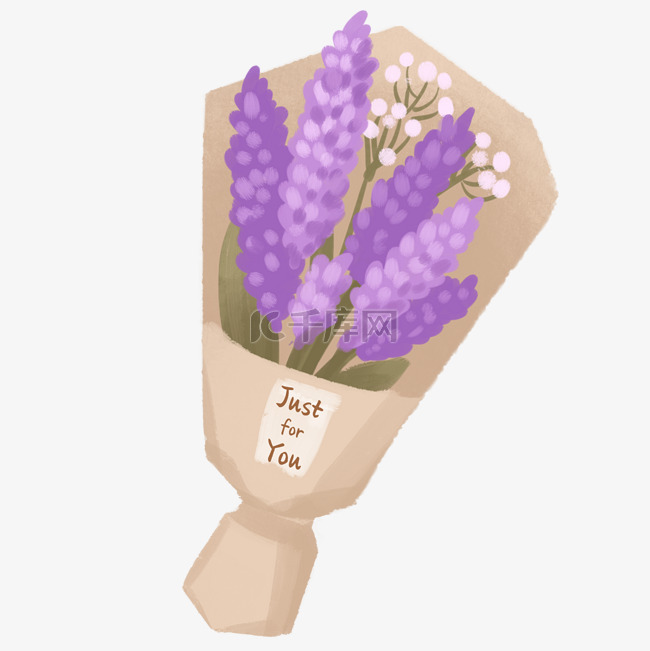 紫色薰衣草手捧花