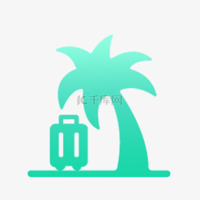 常用旅游出行景点icon图标行