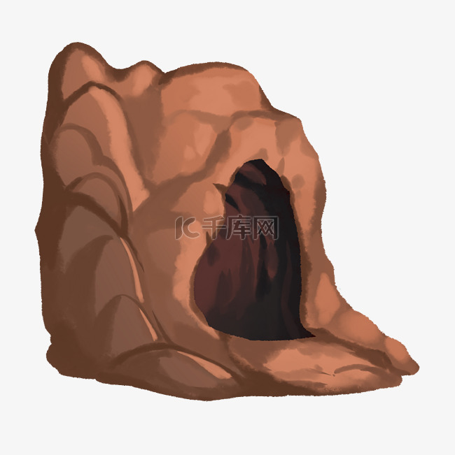 山洞洞穴岩石洞底