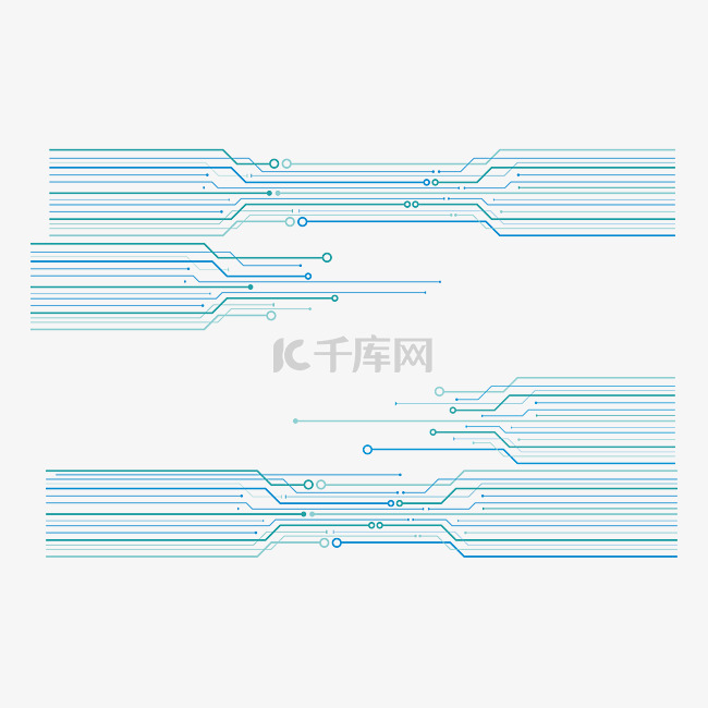 电路横线设计素材