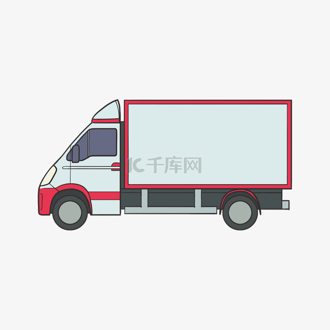 免扣卡通运输快递车