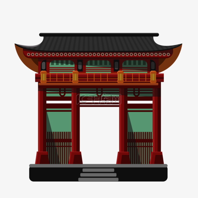 传统风格日本寺庙建筑