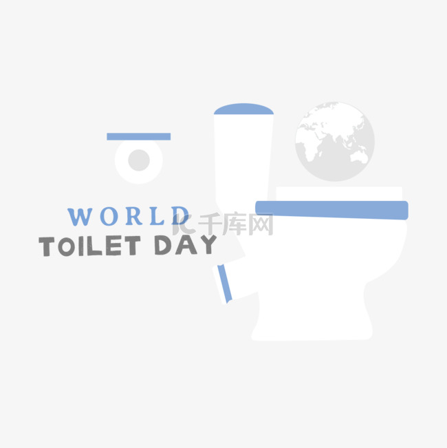 干净风格world toilet day