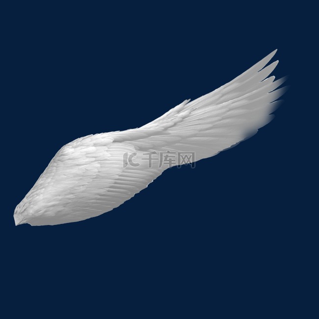 白色羽毛天使翅膀
