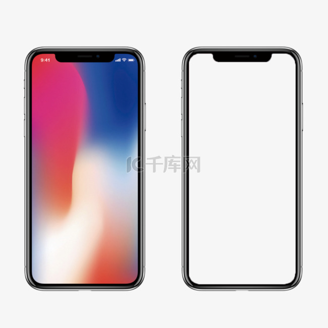 手绘iPhoneX手机模型