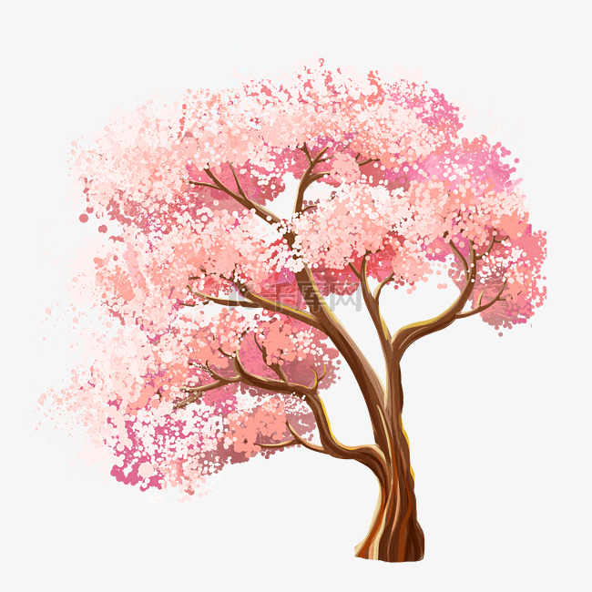 春天春季桃树
