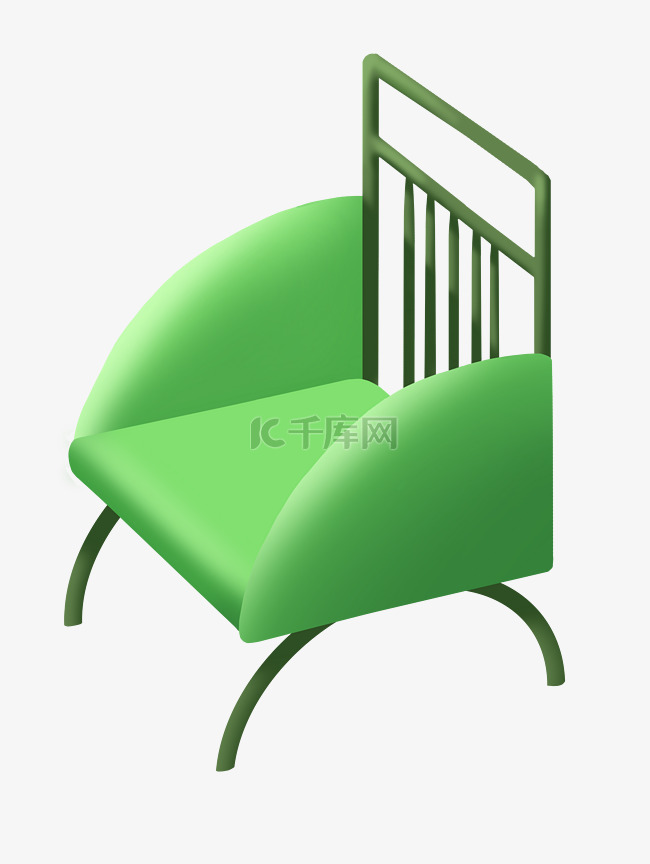创意绿色椅子