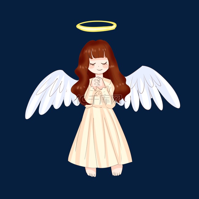 小天使小女孩
