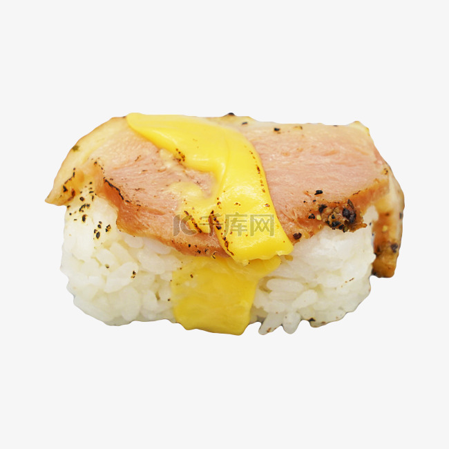 芝士寿司饭团美食实物图