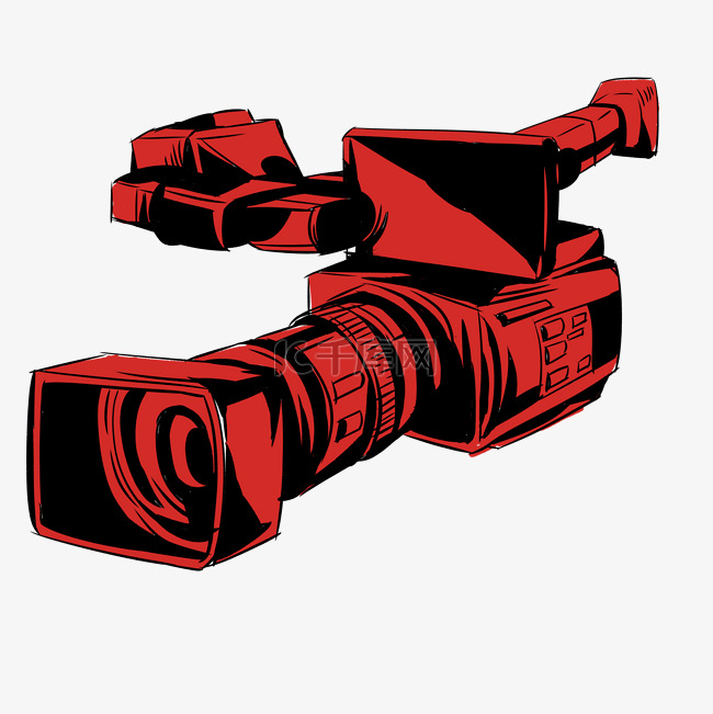 红色摄像机 