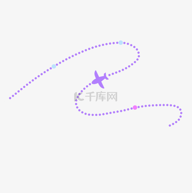 紫色飞机线路图